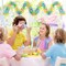 33Ft Easter Tinsel Garland with Confetti Colorful Metallic Tinsel Twist Garland Spring Hanging Garland Decoration for Easter Holiay Door Tree Mantel Party Supplies